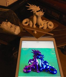 Sculpting the Cuddling Dragons
