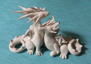 Cuddling Dragons after baking in the oven