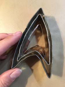 Homemade Trek Chevron Cookie Cutters