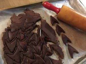 Cutting Chocolate Chevrons for S'more Trek