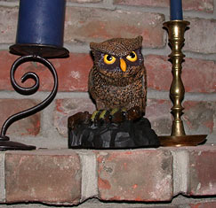 Owl on Mantel