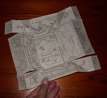 Marauders' Map 2005 - completely unfolded